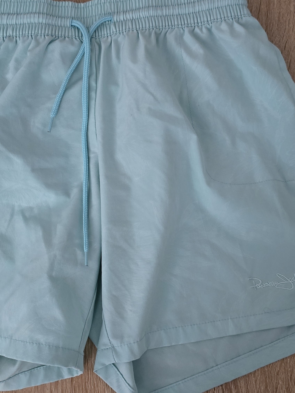 Panama Jack Women's Light Blue Athletic Shorts with Drawstring
